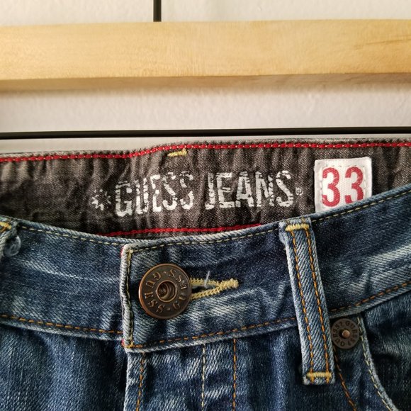 Vintage Authentic REBEL Low Rise Straight Leg Button Fly Men's Jeans W 33 L 30 - Picture 2 of 8